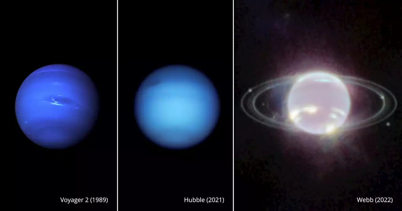 Neptune and rings shine in stunning photos from new space telescope