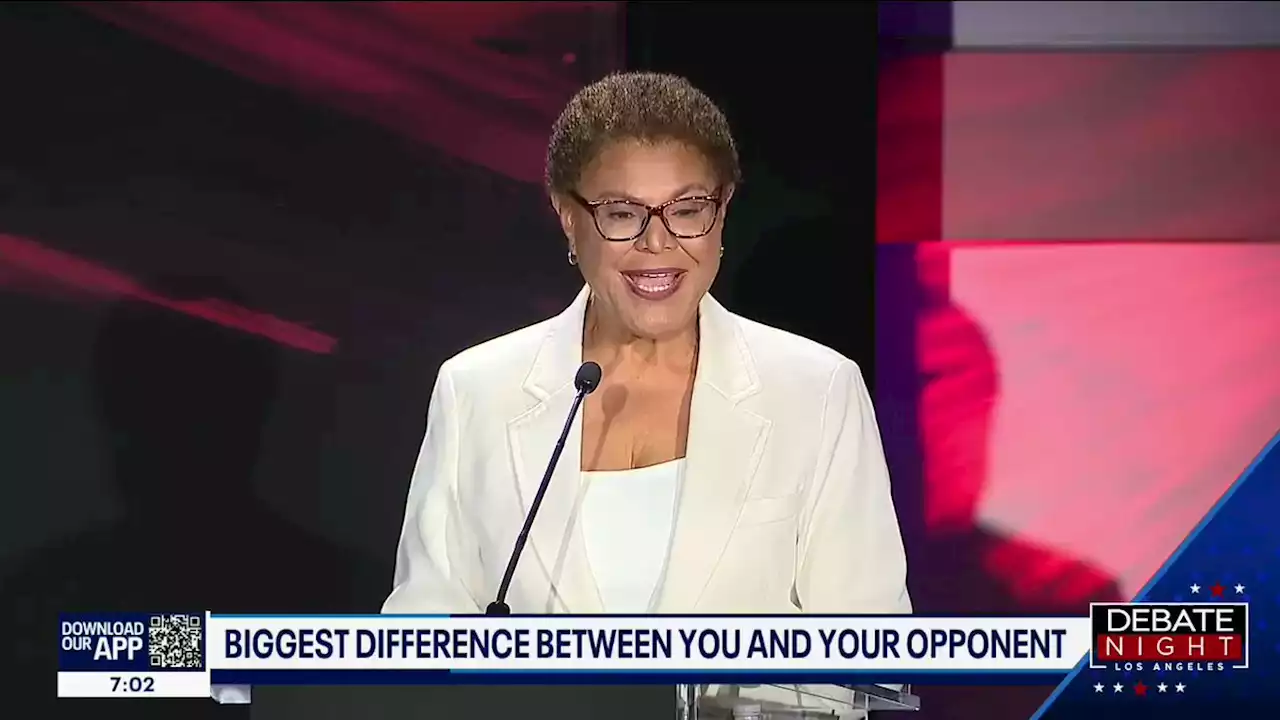 Karen Bass, Rick Caruso square off in latest LA Mayoral debate