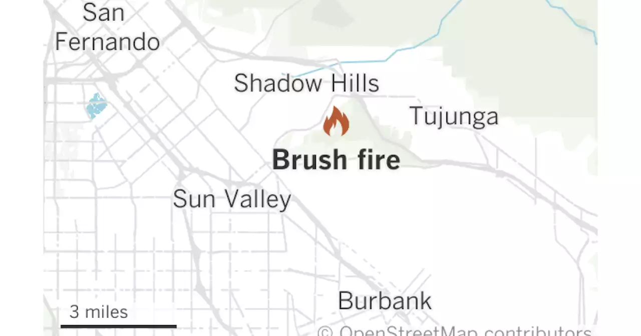 Shadow Hills fire burns in the footprint of L.A.’s largest blaze in half a century