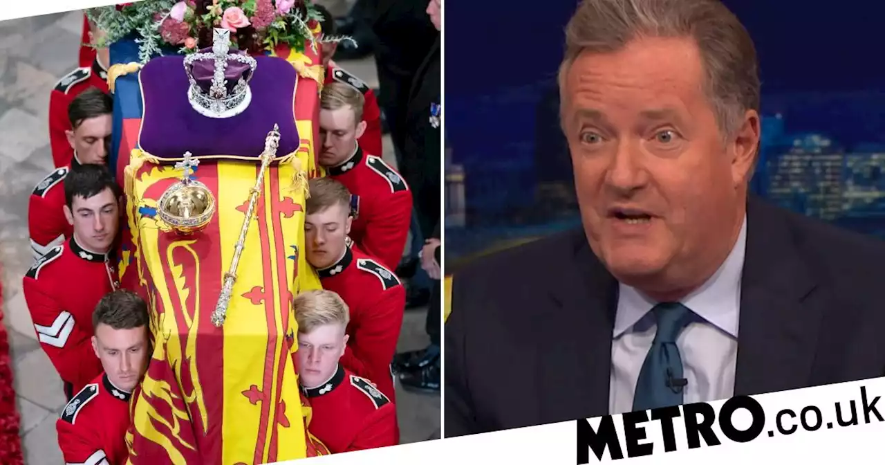 Piers Morgan calls on Queen's pallbearers to be honoured with MBEs