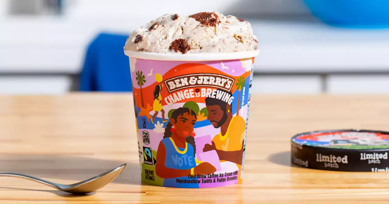 Ben & Jerry’s rebrands Change Is Brewing ice cream flavor to encourage Black voter turnout