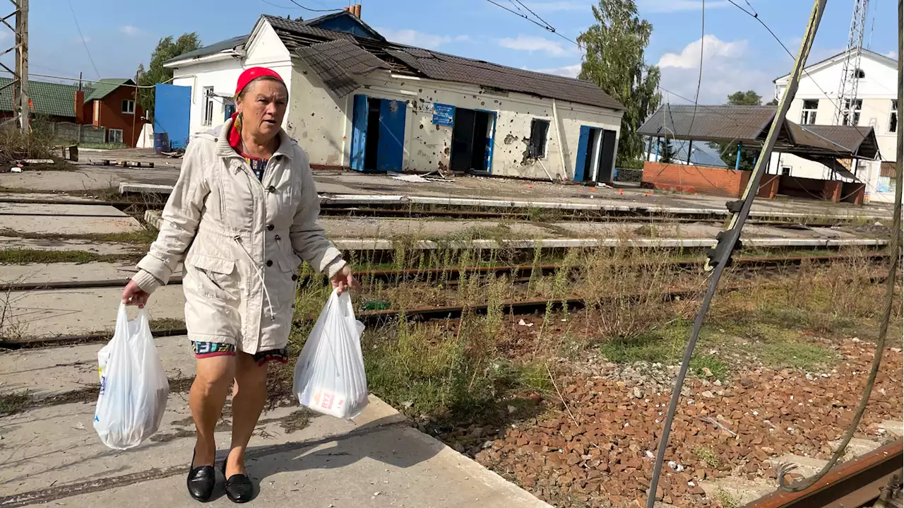 In a retaken border village, Ukrainians point to signs of Russian abuse of civilians