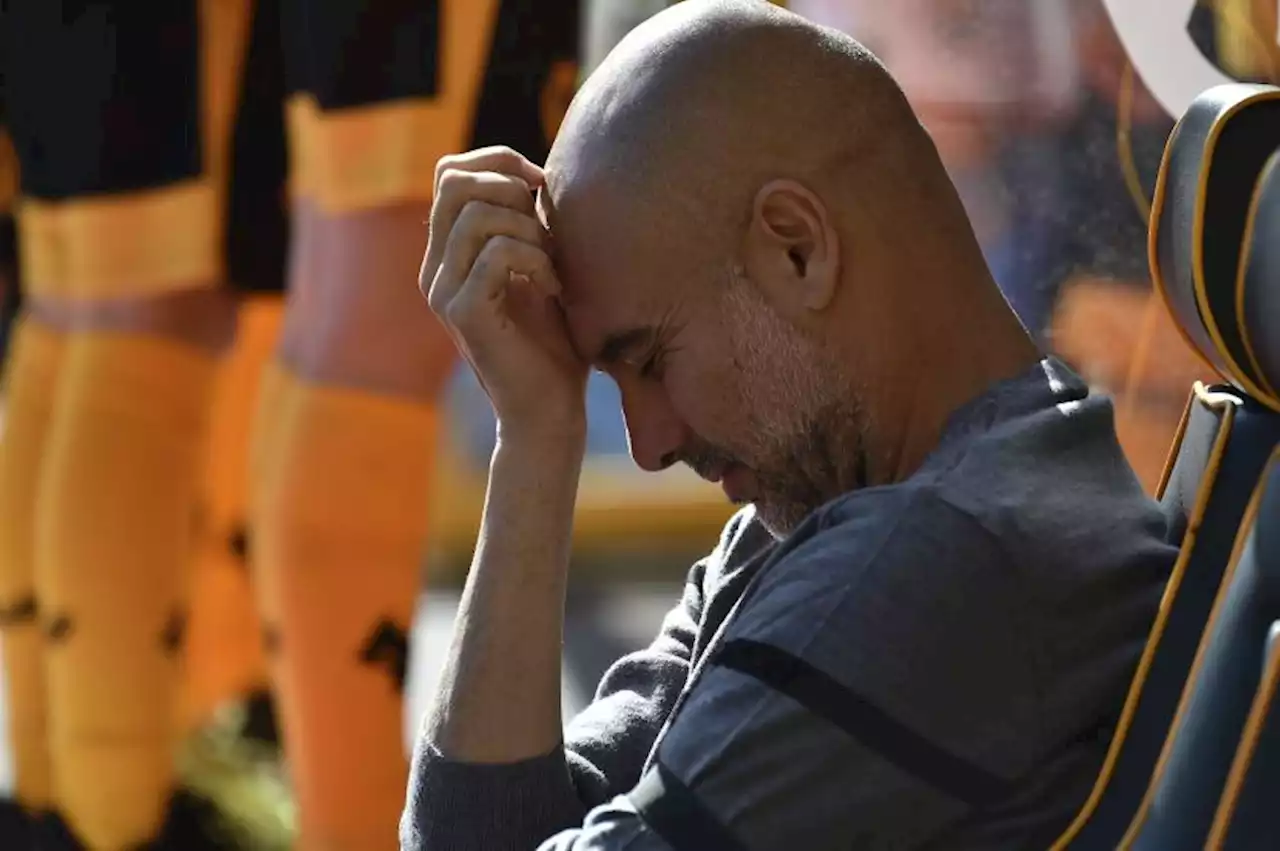 Jelang Derby Manchester, Mural Guardiola Dicoret dengan Tulisan MUFC |Republika Online