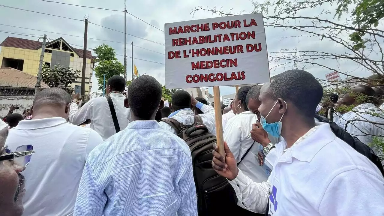 RDC: manifestation des médecins en grève depuis des mois, des heurts éclatent avec la police