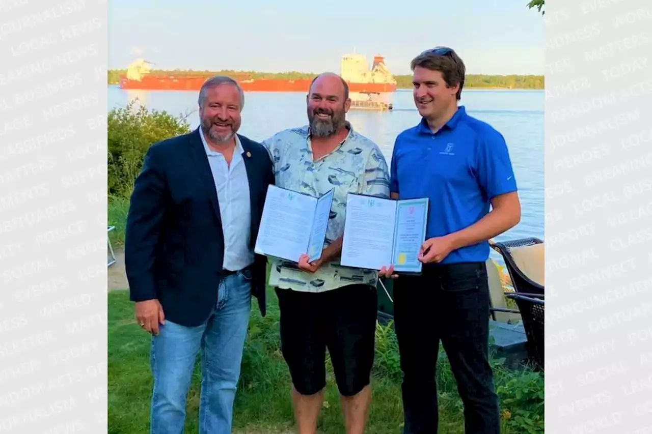 Two Sault men recognized for act of heroism