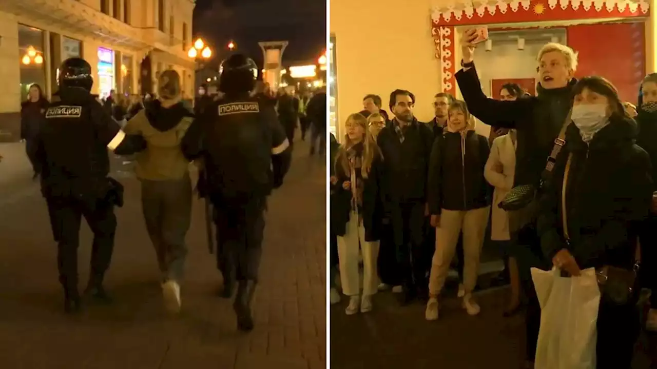 Över tusen personer gripna efter protester i flera ryska städer