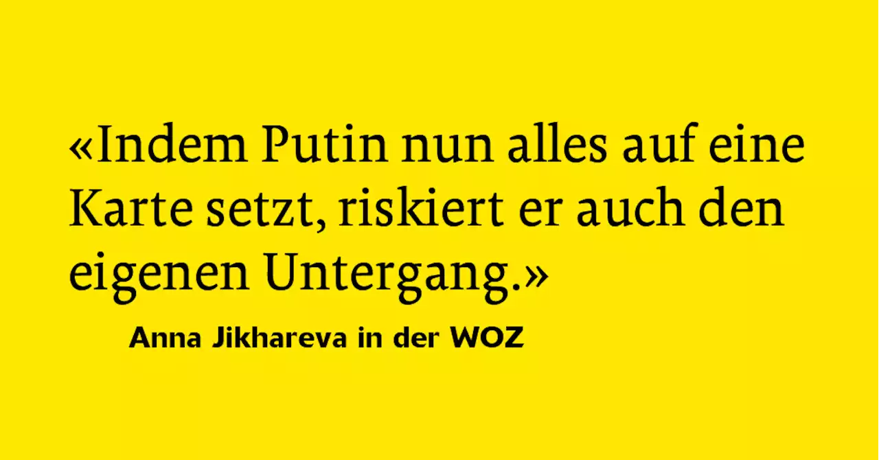 Putins Poker: Zeichen der Schwäche