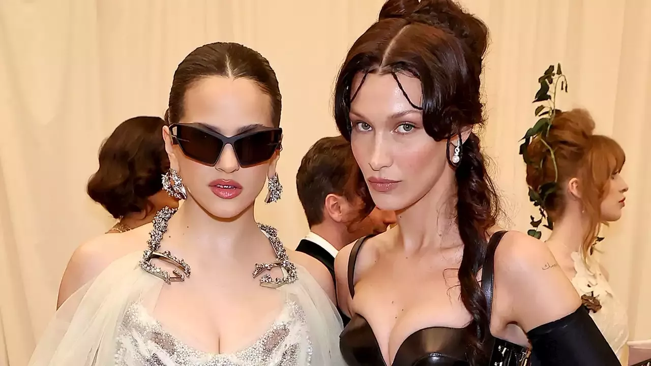 Rosalía and Bella Hadid Linked Up In Some Very Y2K Hairstyles
