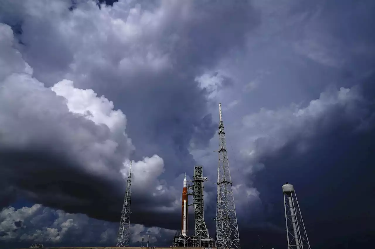 Approaching storm may delay launch try for NASA moon rocket