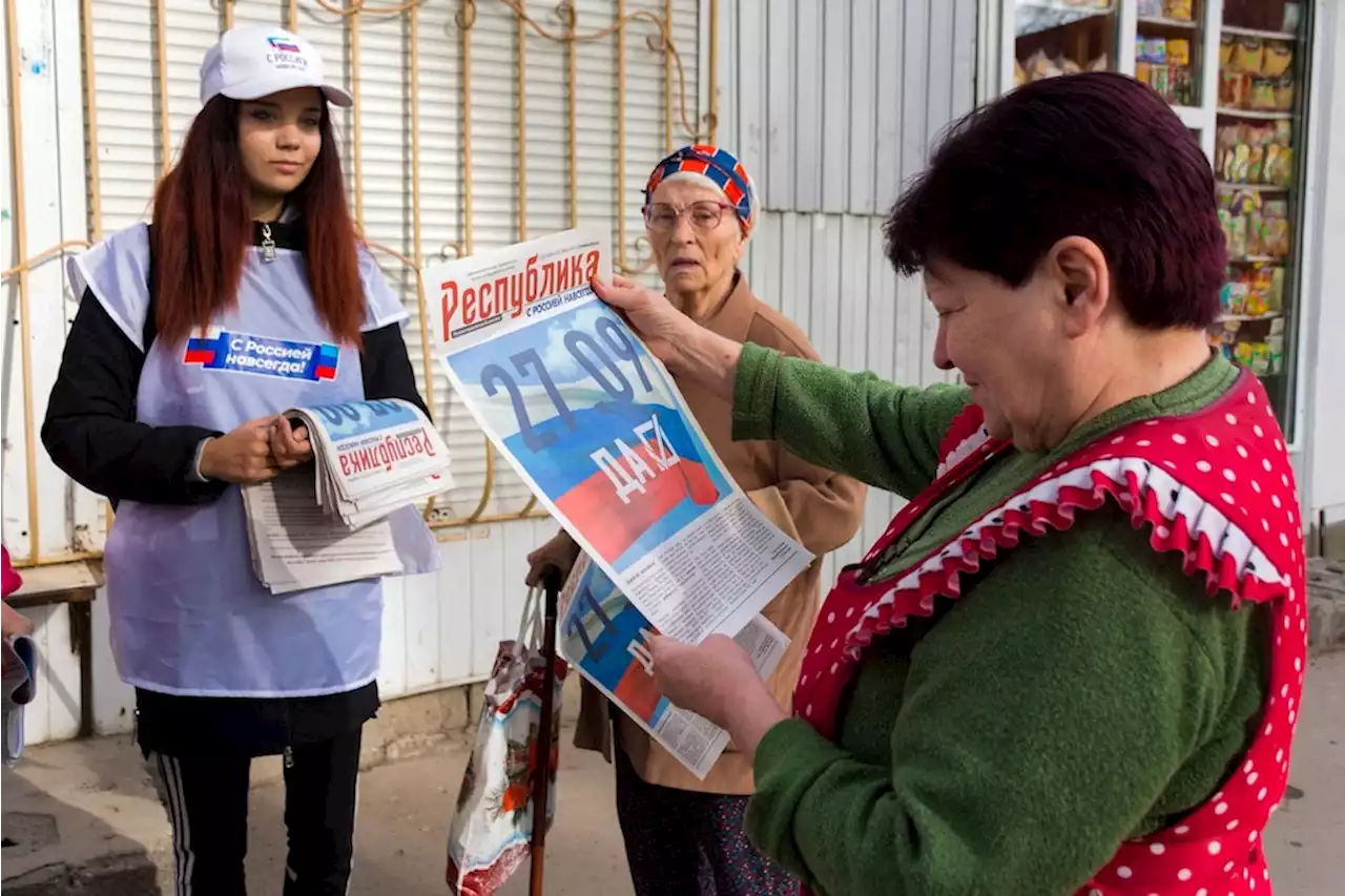 „Referenden“ in russisch kontrollierten Gebieten in der Ukraine beginnen