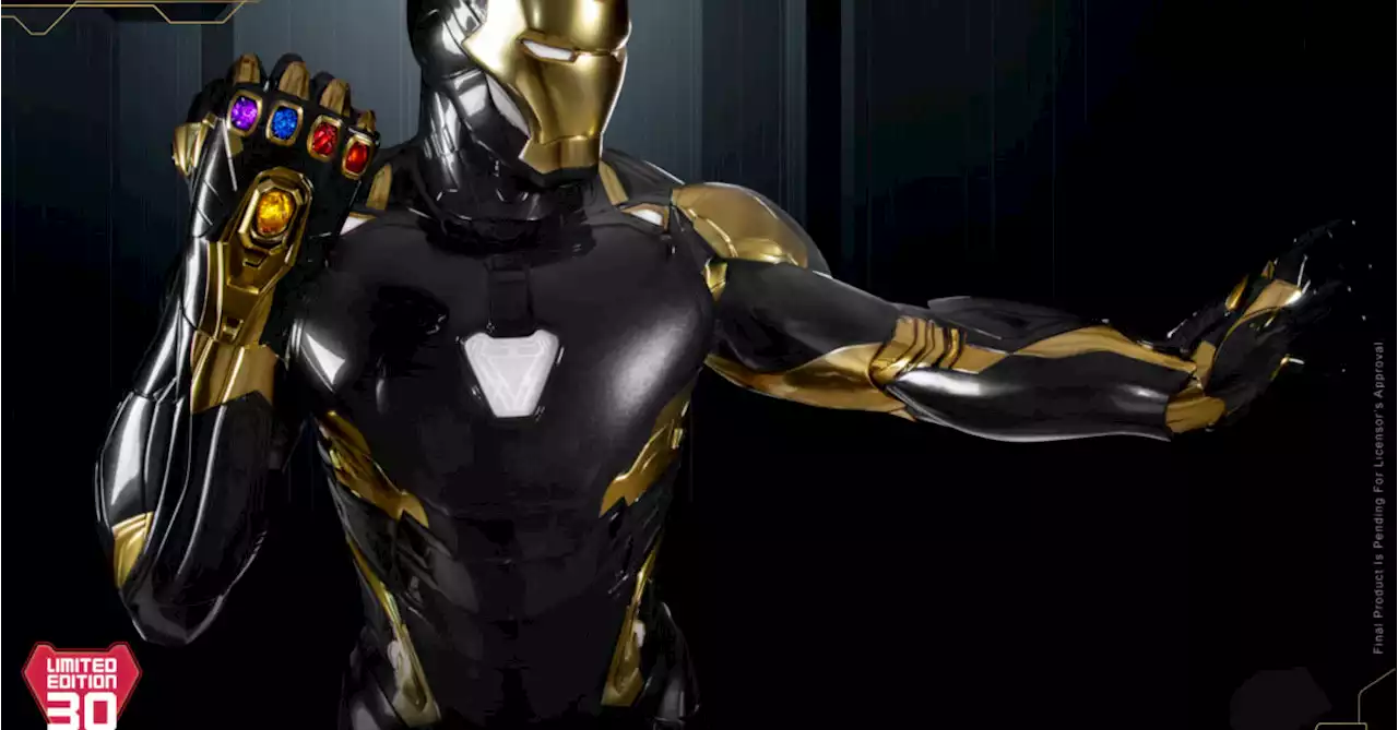 Life Size Iron Man Mark 85 Black & Gold Suit Debuts from Beast Kingdom