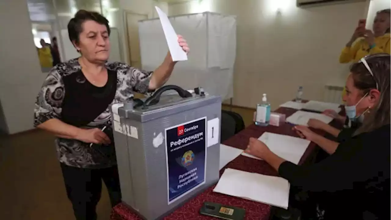 Ukraine regions controlled by Russia hold referendum votes denounced by West | CBC News