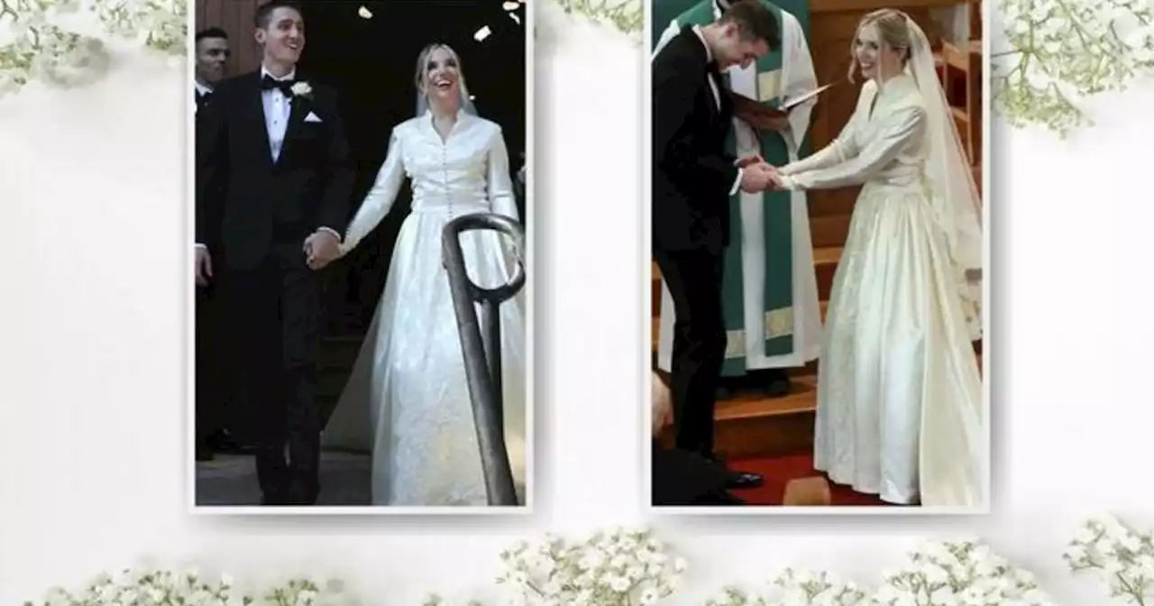 Bride becomes eighth woman in her family to wear grandmother's wedding dress