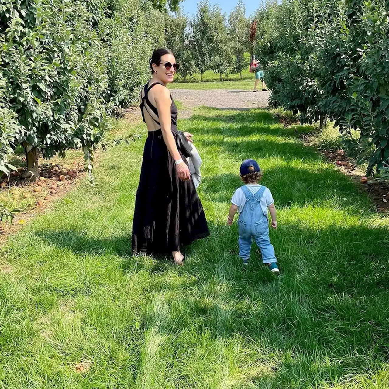 See Lea Michele Bond With Son Ever at Pumpkin Patch Amid Funny Girl Return - E! Online