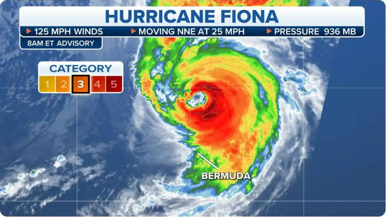 Category 3 Hurricane Fiona bearing down on Bermuda before pummeling Atlantic Canada