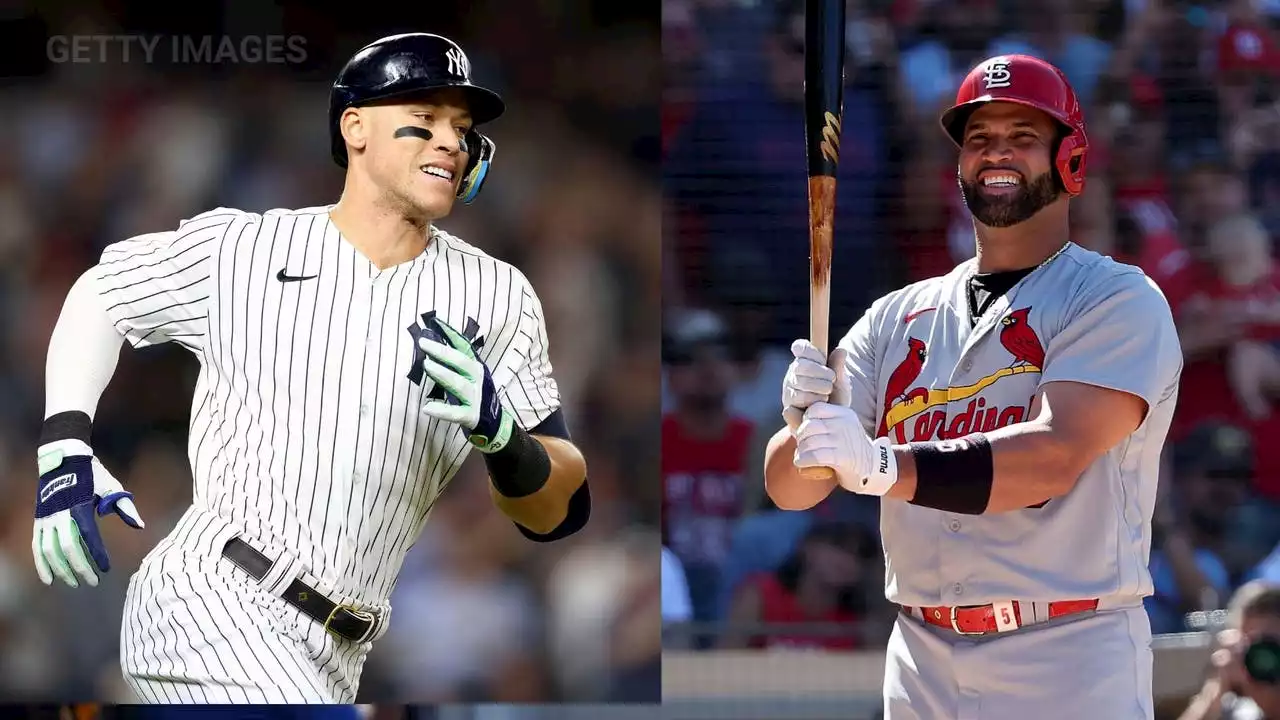 Aaron Judge 1 away from AL home run record, Albert Pujols needs 2 for 700