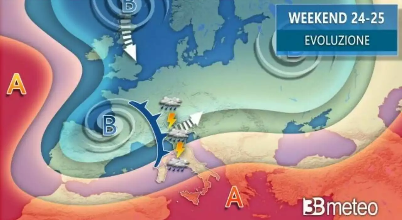 Meteo, da domani allerta gialla in 7 regioni. Dalla Liguria all'Umbria, arrivano temporali e venti forti