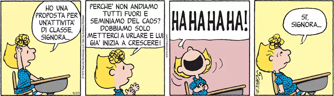 Peanuts 2022 settembre 23 - Il Post