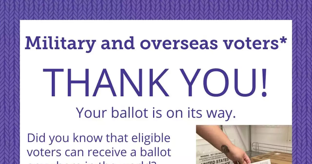 Ballots now being sent out to military and overseas voters