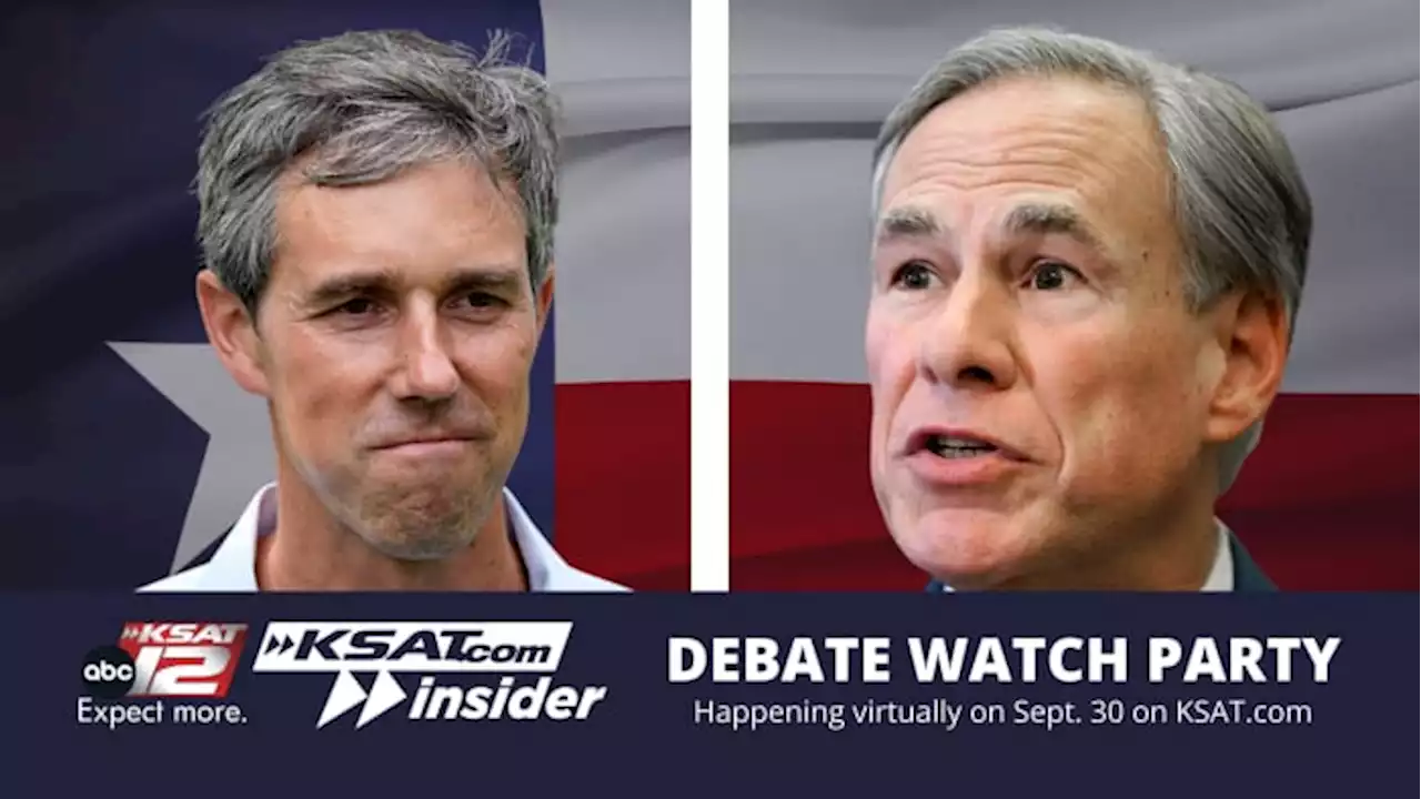 Watch Gov. Greg Abbott, Beto O’Rourke debate on Sept. 30, join discussion on KSAT.com