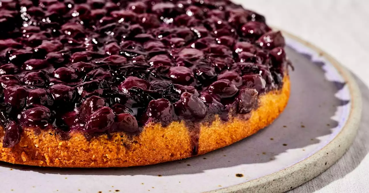 This easy upside-down cake combines two surprising flavors