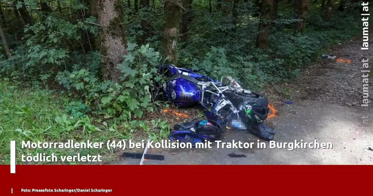 Motorradlenker (44) bei Kollision mit Traktor in Burgkirchen tödlich verletzt | laumat|at
