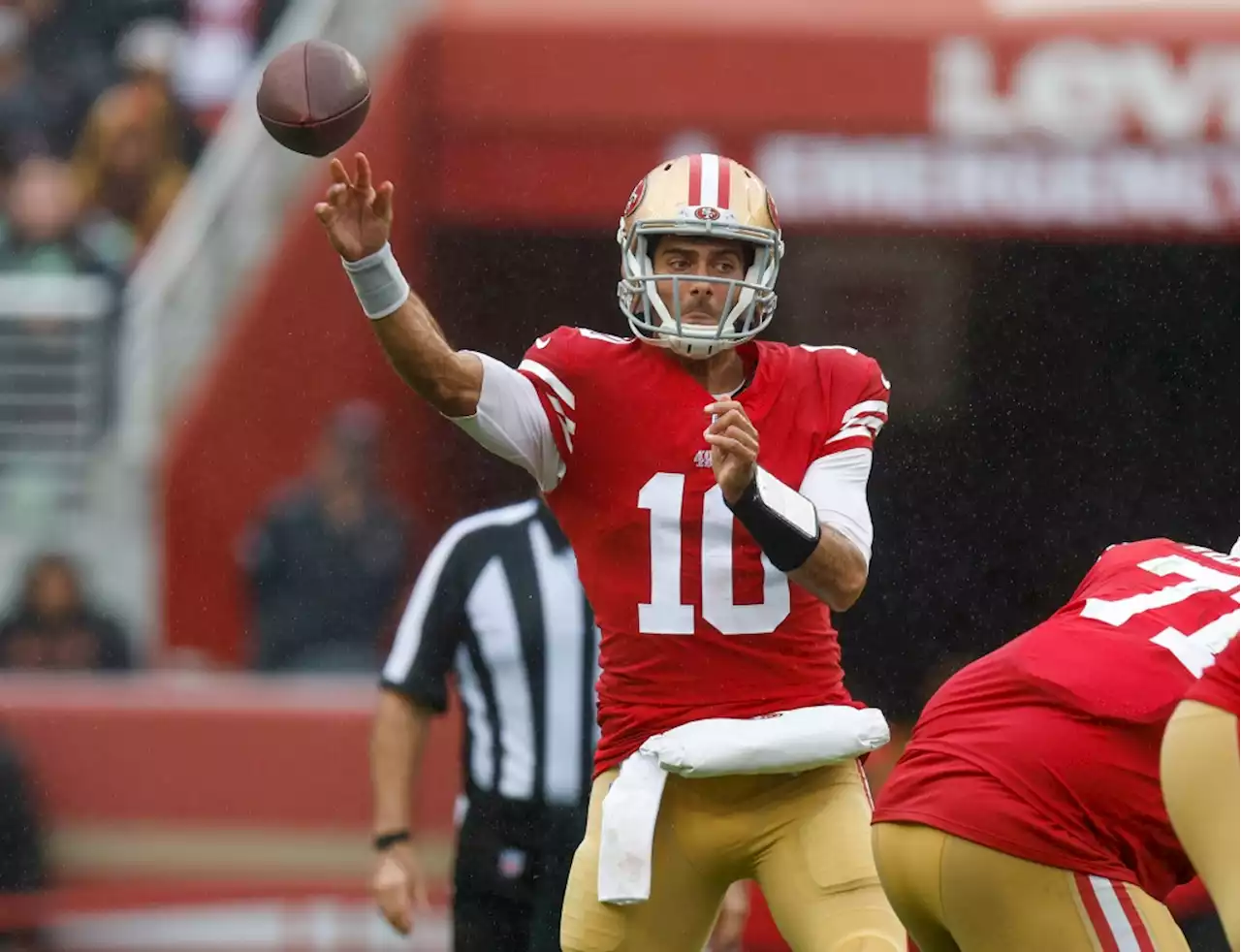 Transcript: 49ers’ Jimmy Garoppolo on Trey Lance recovery, on 2017 ‘freedom’