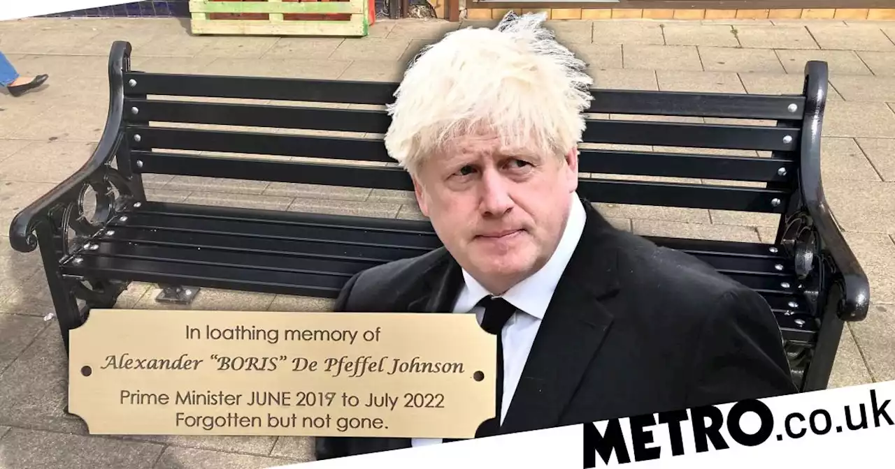 'In loathing memory' bench plaque mocking Boris Johnson mysteriously vanishes