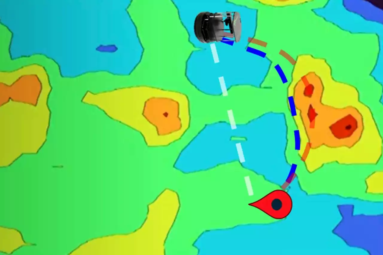 Robot navigates indoors by tracking anomalies in magnetic fields