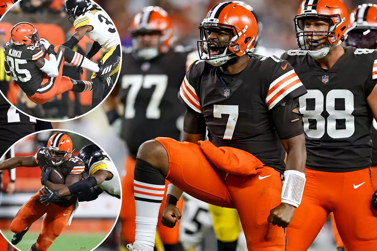 Jacoby Brissett leads Browns to bounce-back win over Steelers on TNF