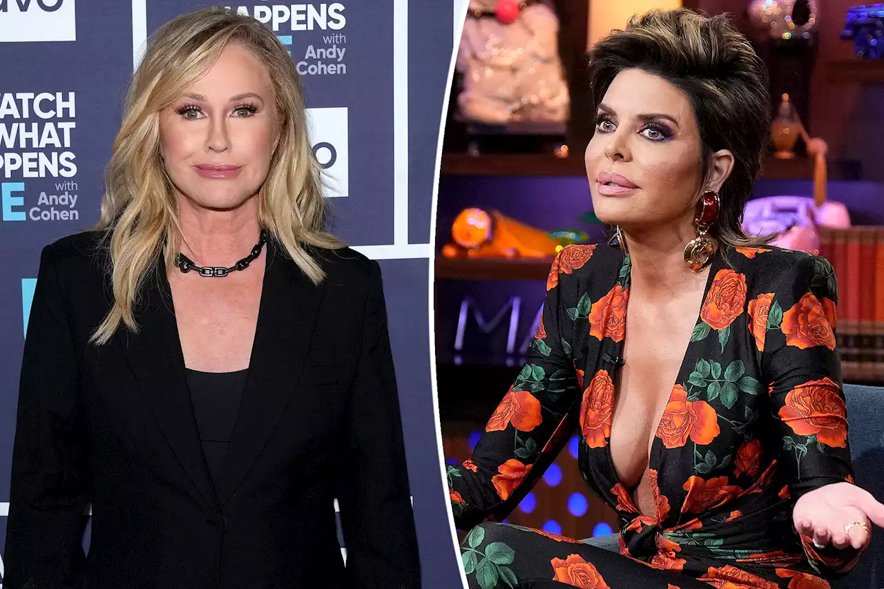 Kathy Hilton supports claim that Lisa Rinna is going after her to ‘save her job’