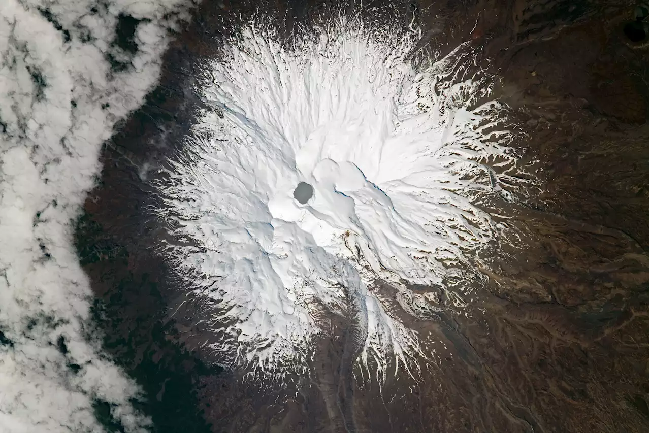 You've seen Mount Doom in the movies, now look at it from space