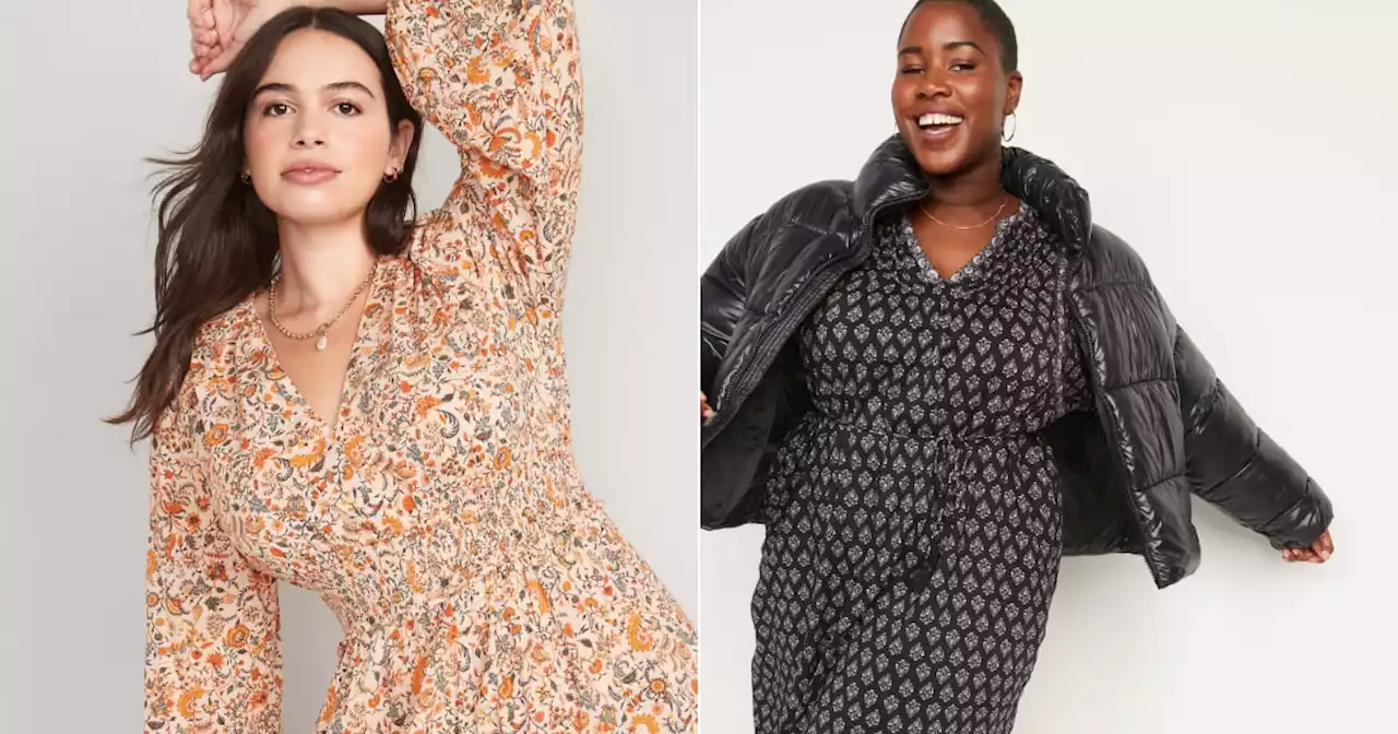 14 Long-Sleeve Old Navy Dresses You'll Love Wearing This Fall