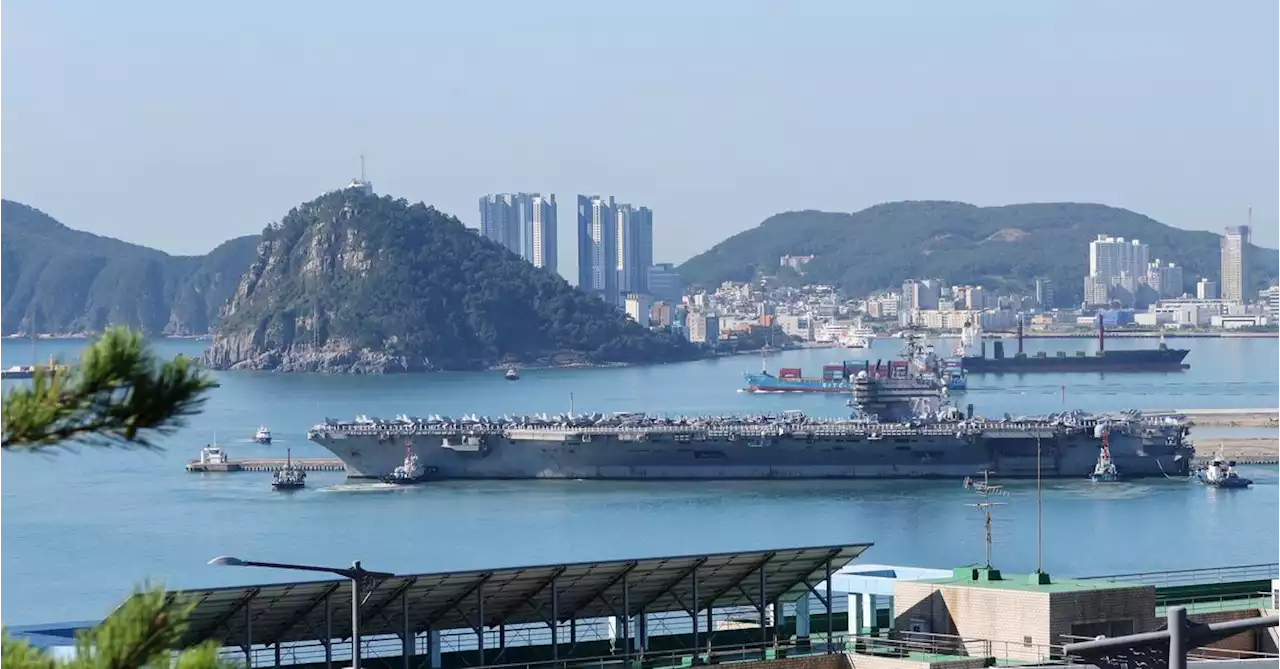 U.S. aircraft carrier arrives in South Korea as warning to North