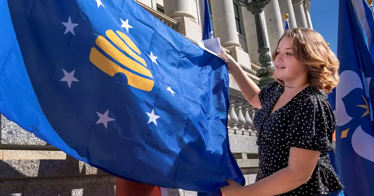 Semifinalists for Utah’s new state flag are now displayed outside the Capitol — and there’s still time to pick your favorite