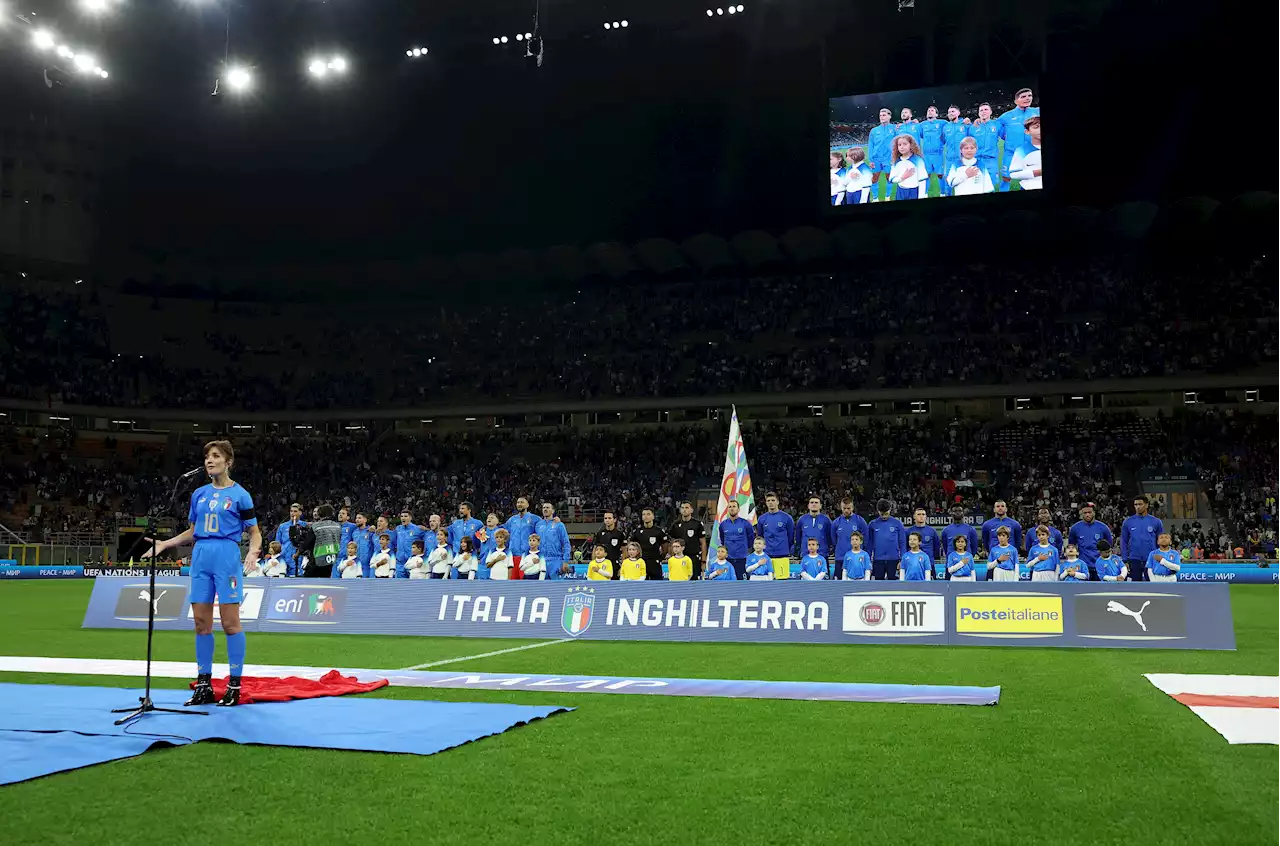 Singer reveals full Italy kit after England anthem and did same for Northern Ireland