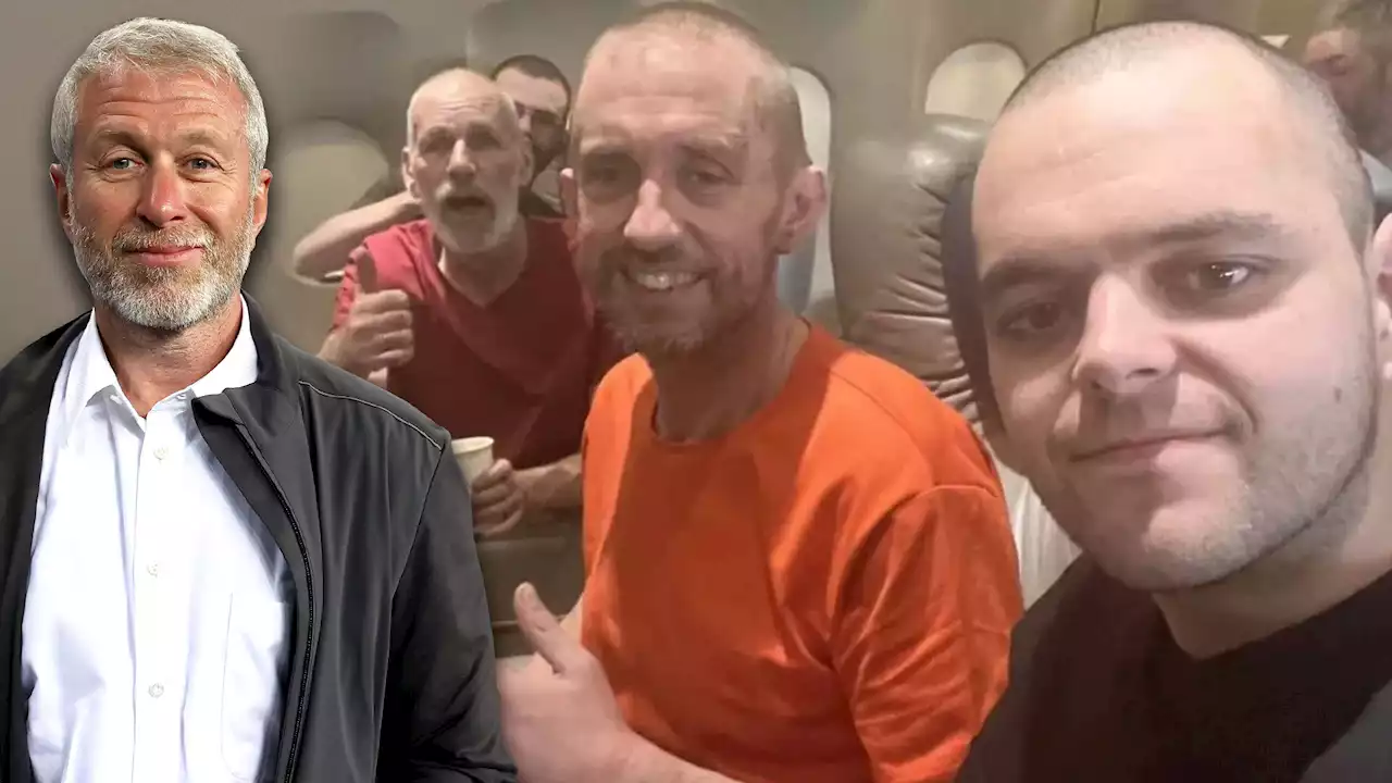 Brit POWs freed by Russia welcomed onto luxury private jet by Roman Abramovich