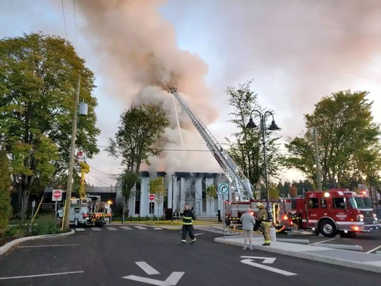 Parksville commercial building damaged in Thursday fire