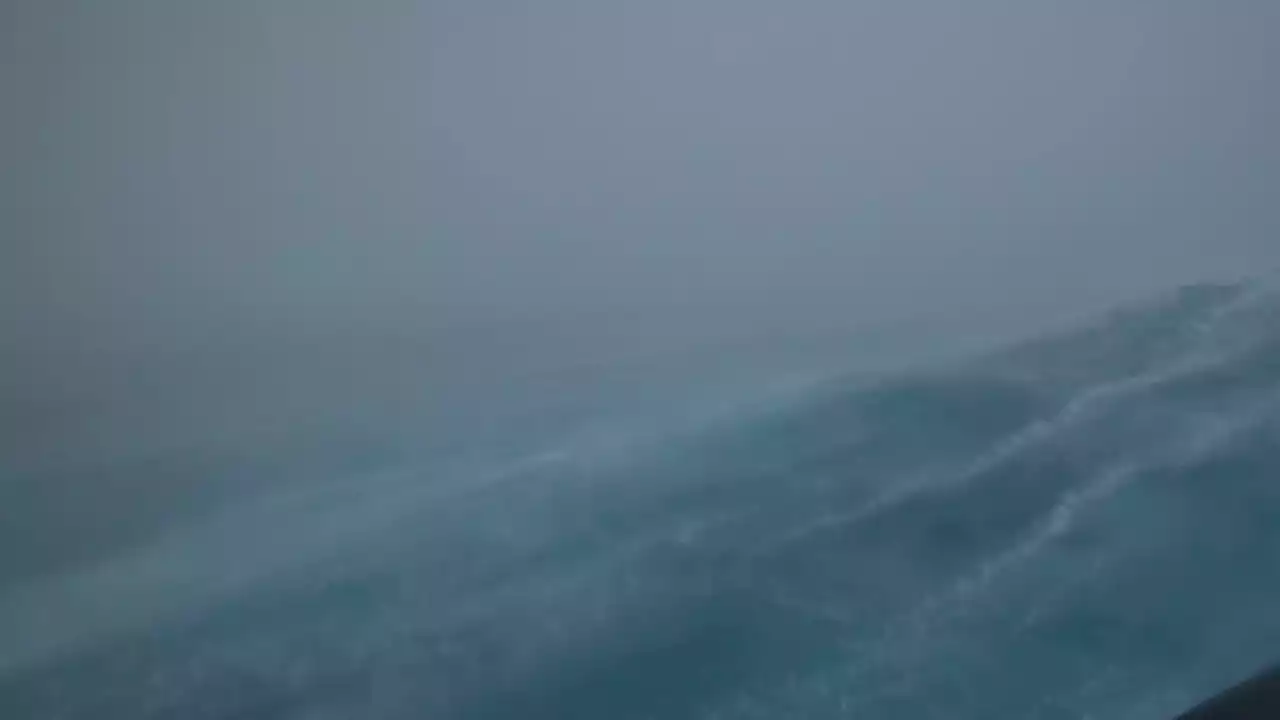 Drone Sails Into Hurricane Fiona’s 50 Foot Waves - Videos from The Weather Channel