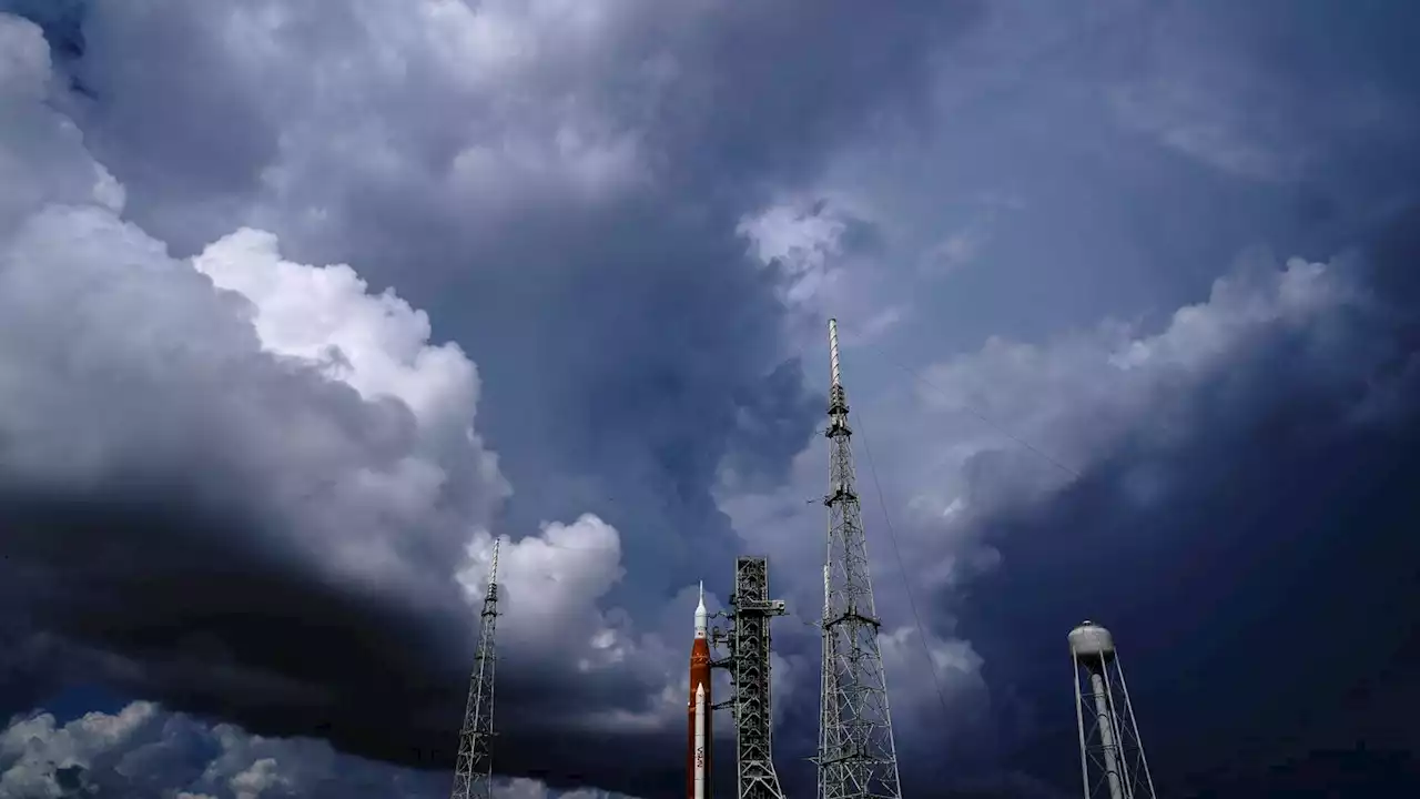 Approaching storm may delay launch try for NASA moon rocket