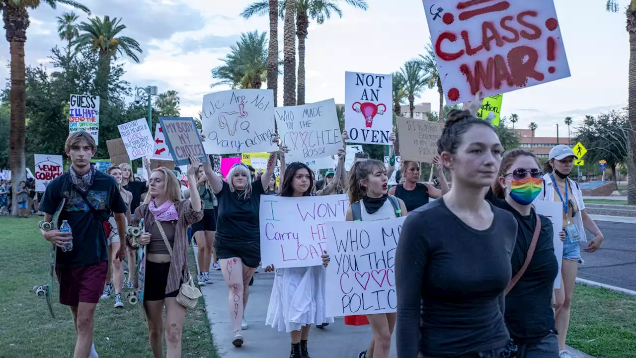 Arizona abortion ban: Democrat candidates denounce abortion ruling outside AG office