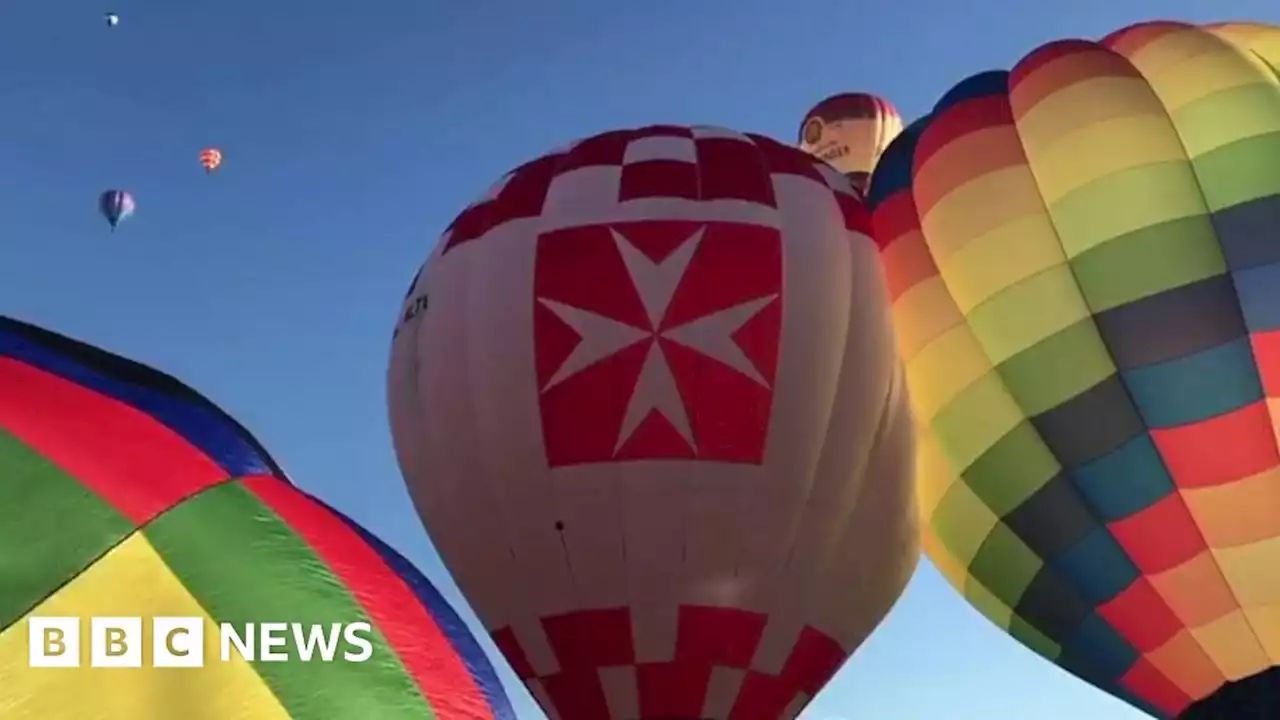 Final flight for balloon festival from York Racecourse venue