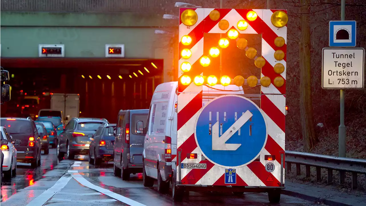 Tegel-Tunnel wochenlang teilweise gesperrt