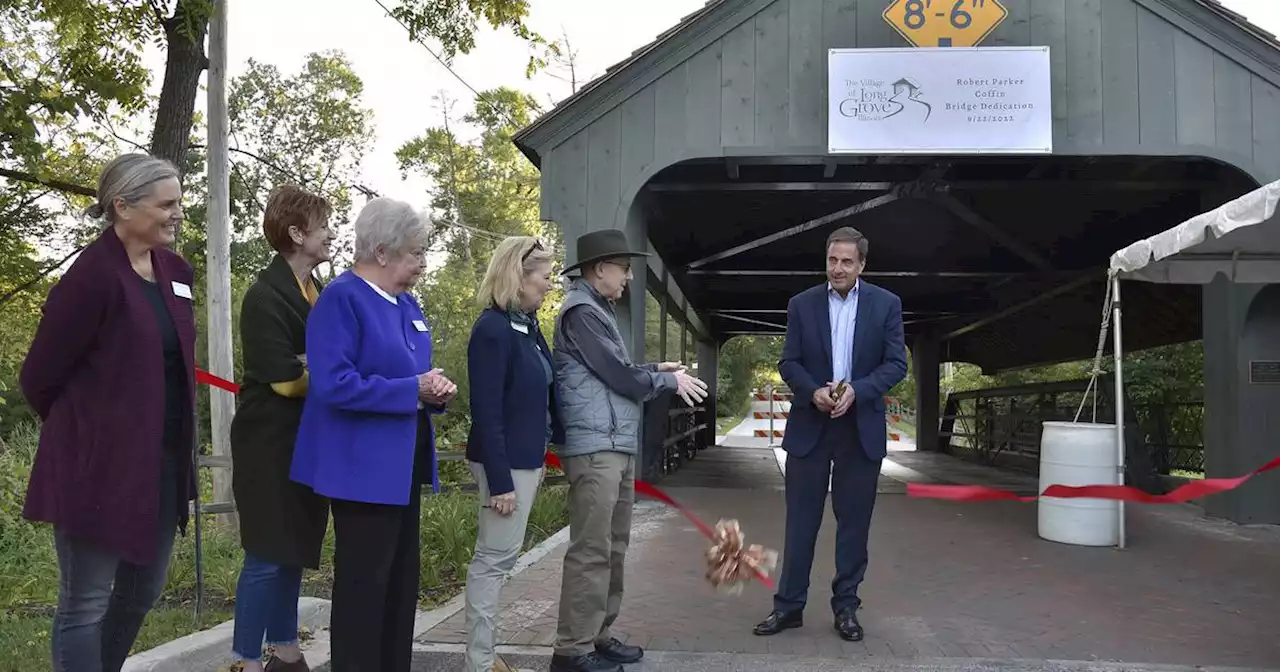 Long Grove’s covered bridge has new name, same crash concerns; ‘It’s just amazing that people continue to do it’