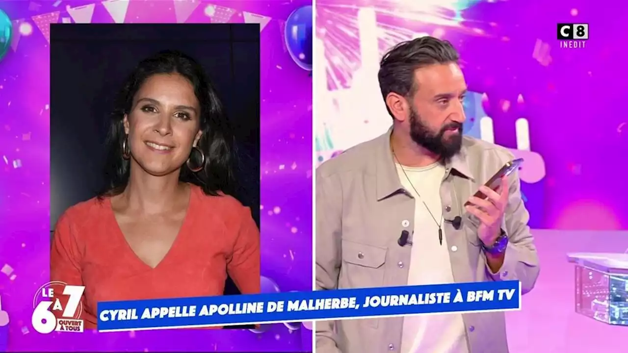 'Y'a des limites, Cyril !' : Cyril Hanouna appelle Apolline de Malherbe en direct, son mari intervient