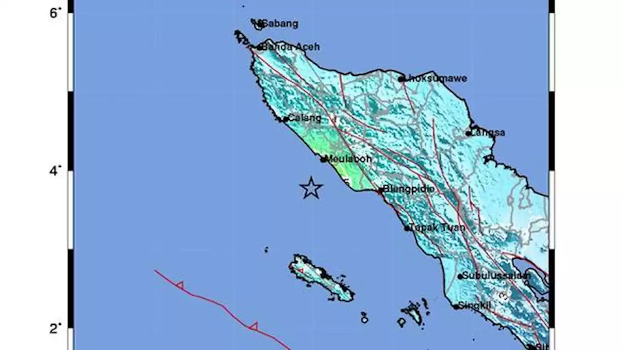 Gempa Besar Guncang Pesisir Barat Aceh Dini Hari