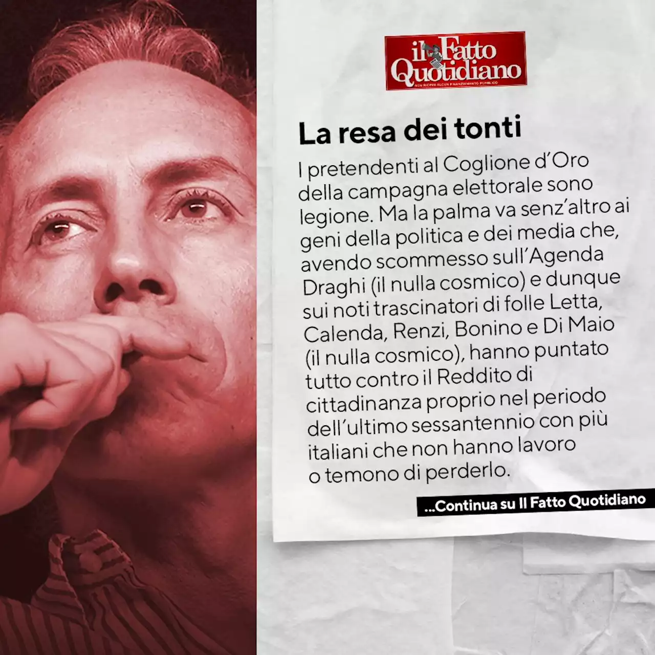 La resa dei tonti - Il Fatto Quotidiano