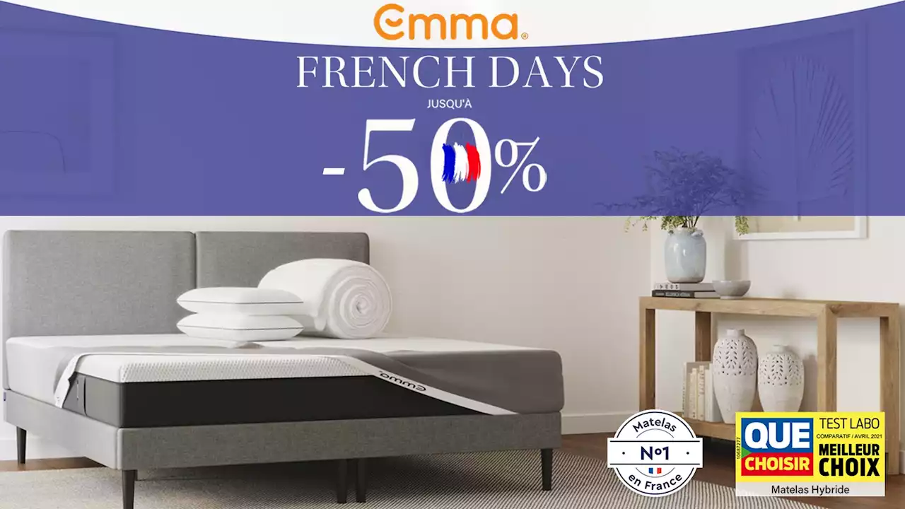 5 bonnes raisons de choisir un matelas Emma en promotion pour les French Days