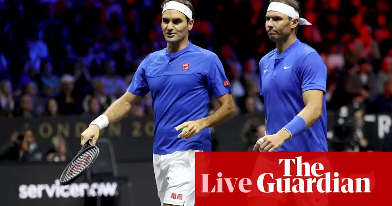 Roger Federer teams with Rafael Nadal in last match before retirement at Laver Cup – live!