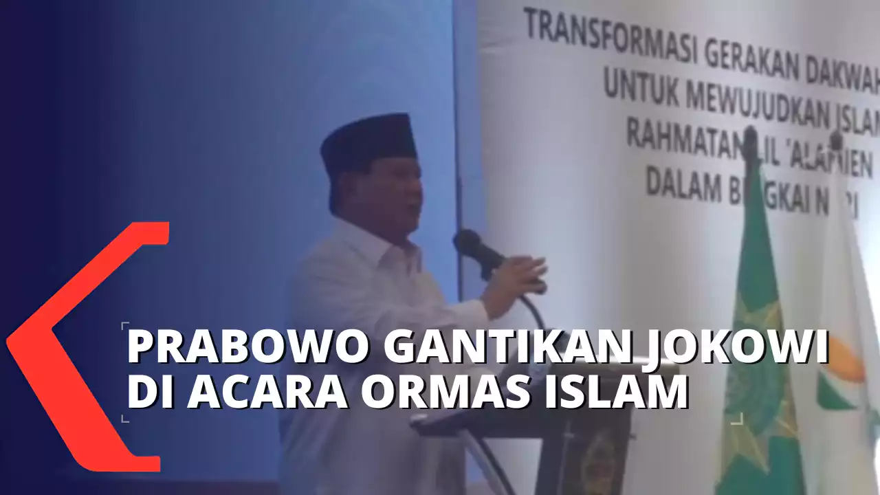 Prabowo Gantikan Presiden Jokowi Hadiri Mukhtamar Persatuan Islam di Bandung